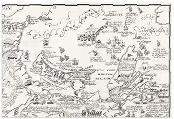 (PICTORIAL MAPS -- MANUSCRIPT.) Peter Reynolds Furse. The Maritime Provinces of Canada.